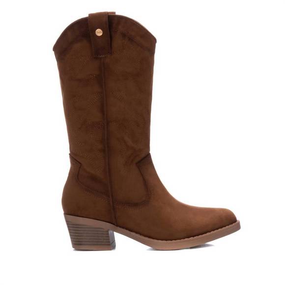 NEW XTI women's cowboy boots in camel - Picture 1 of 1